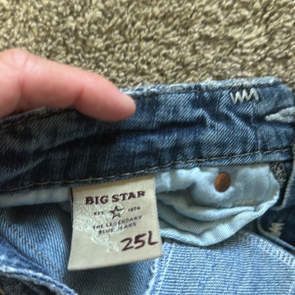 Big star size 25L medium washed boot cut jeans - Picture 2 of 5
